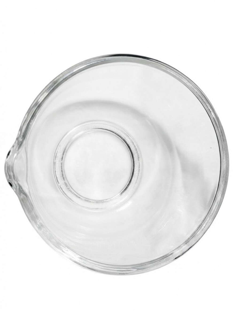 1960s Fire-King Sunbeam Clear Glass Mixing Bowl 6 Inch Vintage Kitchenware